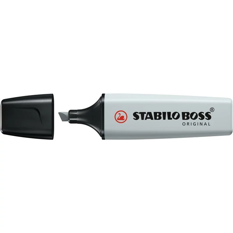 Szövegkiemelő, 2-5 mm, STABILO "BOSS original Pastel", poros szürke