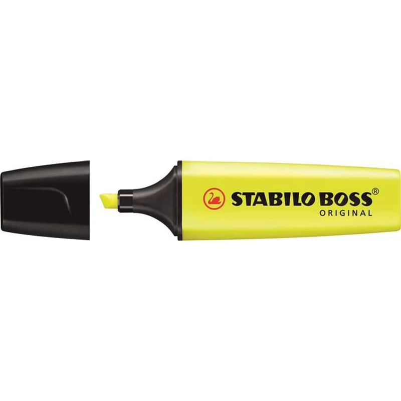 Szövegkiemelő, 2-5 mm, STABILO "BOSS original", sárga