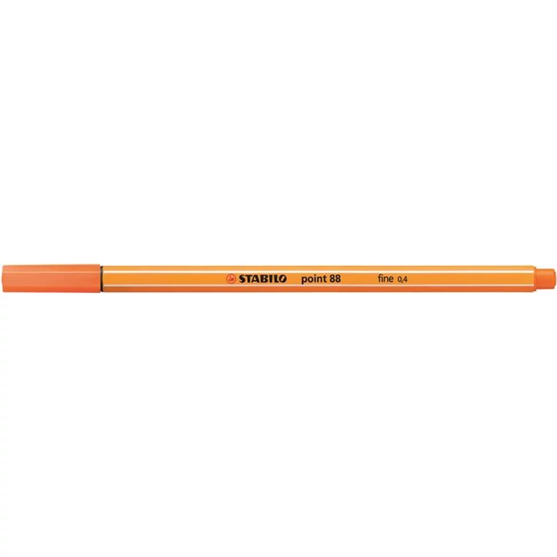 Tűfilc, 0,4 mm, STABILO "Point 88", halvány cinóber