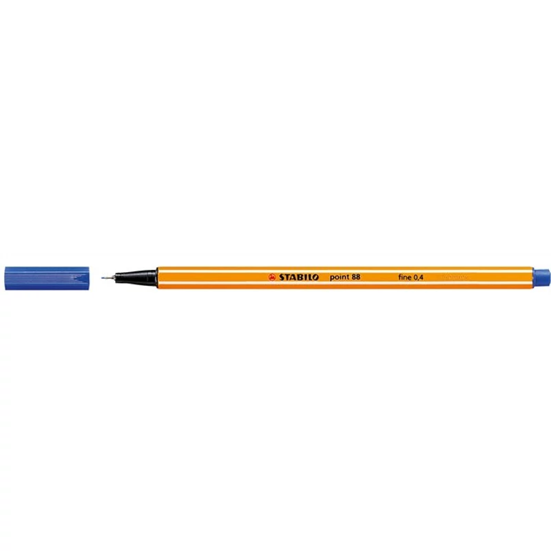 Tűfilc, 0,4 mm, STABILO "Point 88", kék