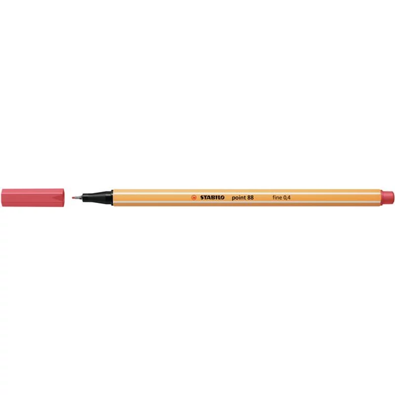 Tűfilc, 0,4 mm, STABILO "Point 88", rozsdavörös