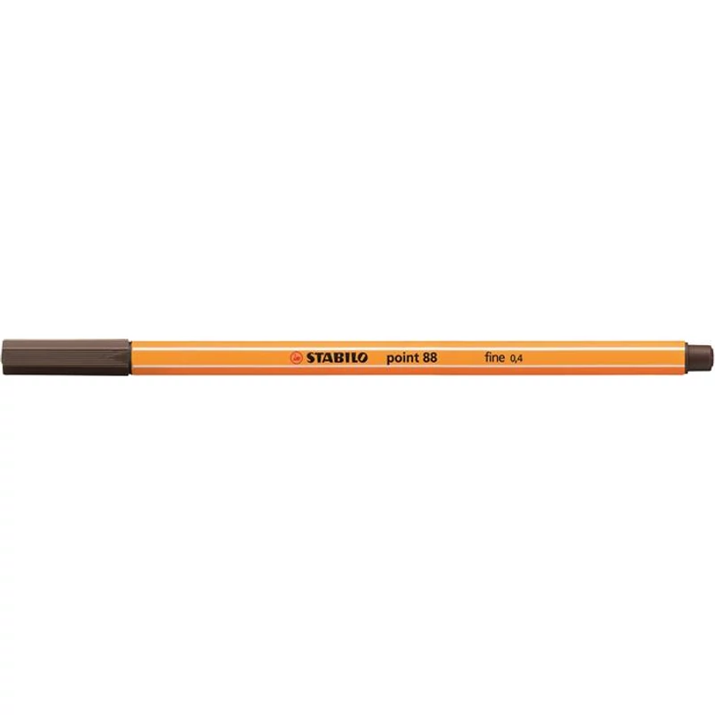 Tűfilc, 0,4 mm, STABILO "Point 88", umbrabarna