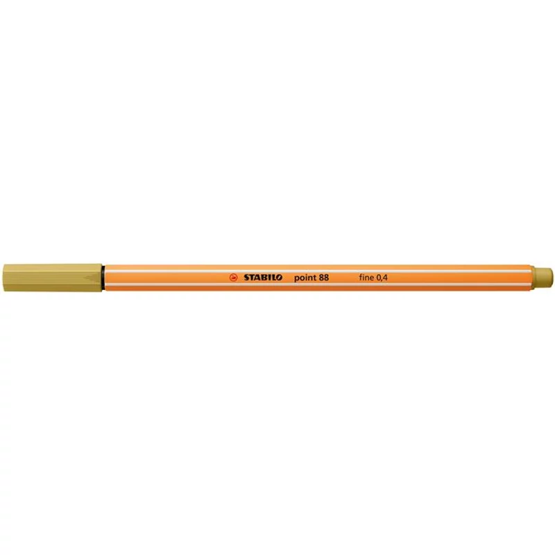 Tűfilc, 0,4 mm, STABILO "Point 88", khaki
