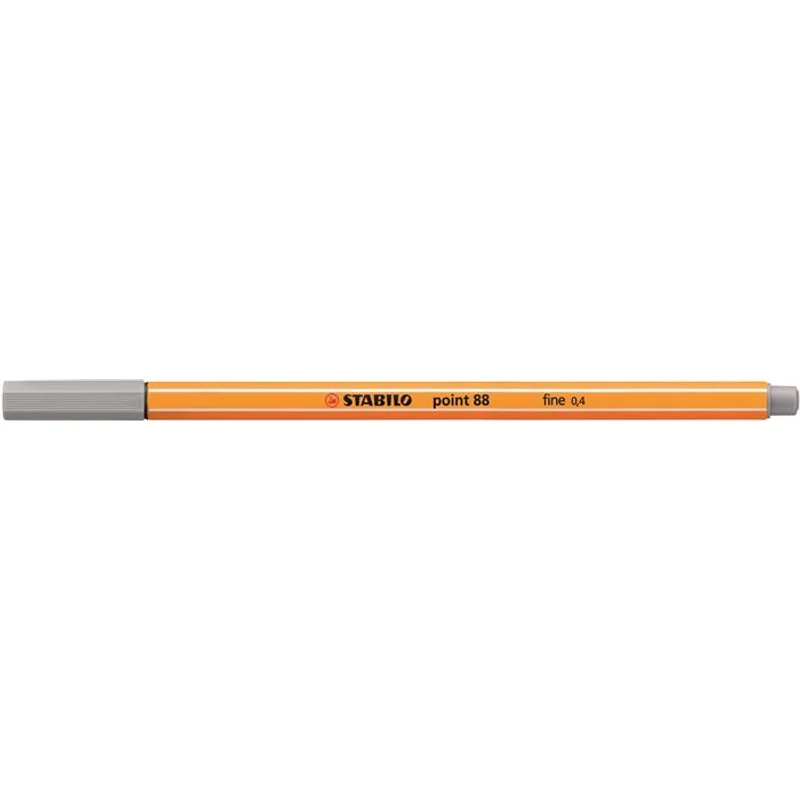 Tűfilc, 0,4 mm, STABILO "Point 88", közép jégszürke