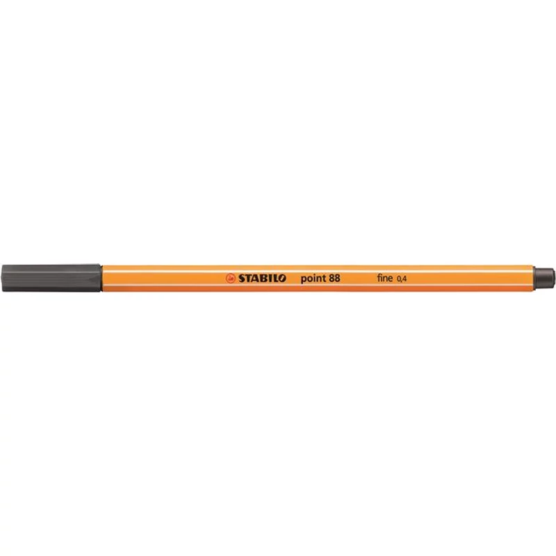 Tűfilc, 0,4 mm, STABILO "Point 88", sötét jégszürke
