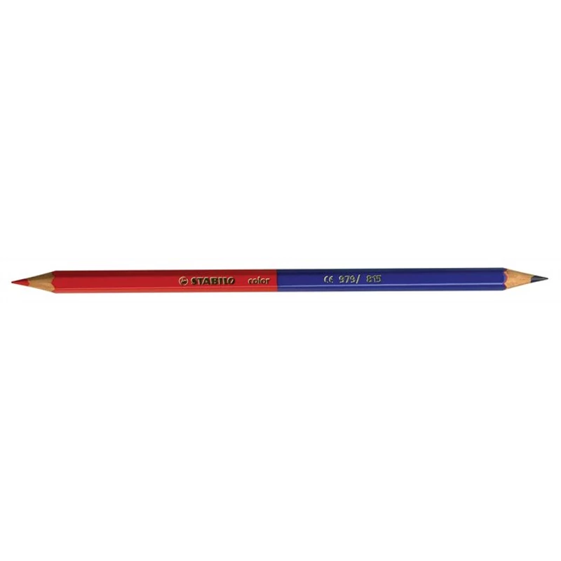 Postairón, hatszögletű, STABILO „979 / 815”, piros-kék
