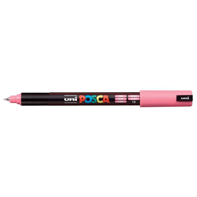 Dekormarker, 0,7 mm, UNI "Posca PC-1MR", rózsaszín
