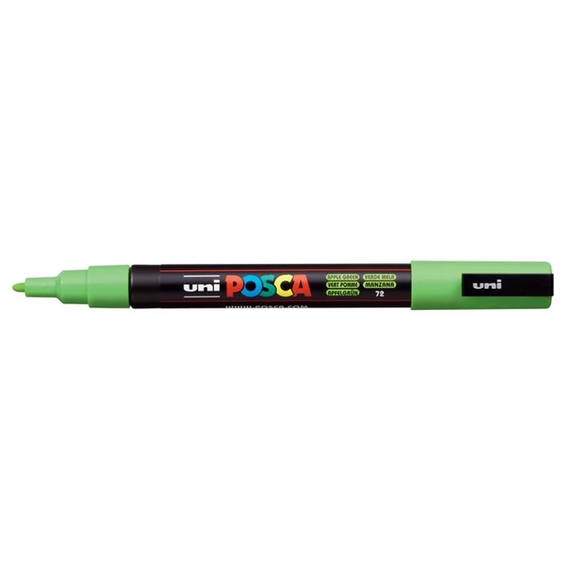Dekormarker, 0,9-1,3 mm, UNI "Posca PC-3M", almazöld