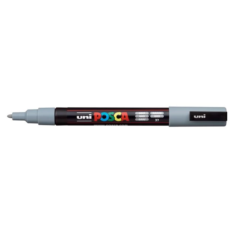 Dekormarker, 0,9-1,3 mm, UNI "Posca PC-3M", palaszürke