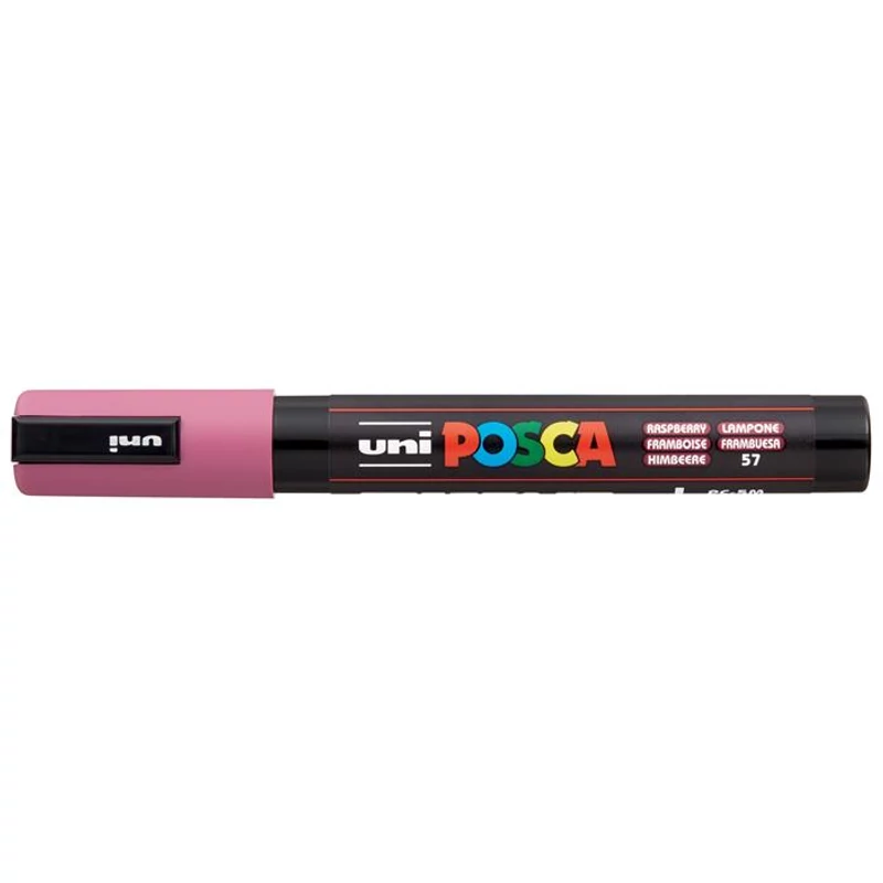 Dekormarker, 1,8-2,5 mm, UNI "Posca PC-5M", málna