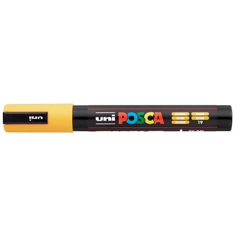 Dekormarker, 1,8-2,5 mm, UNI "Posca PC-5M", okker