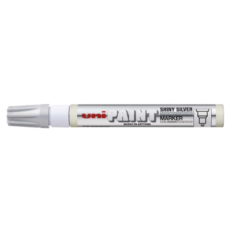 Lakkmarker, 2,2-2,8 mm, UNI "PX-20", fényes ezüst