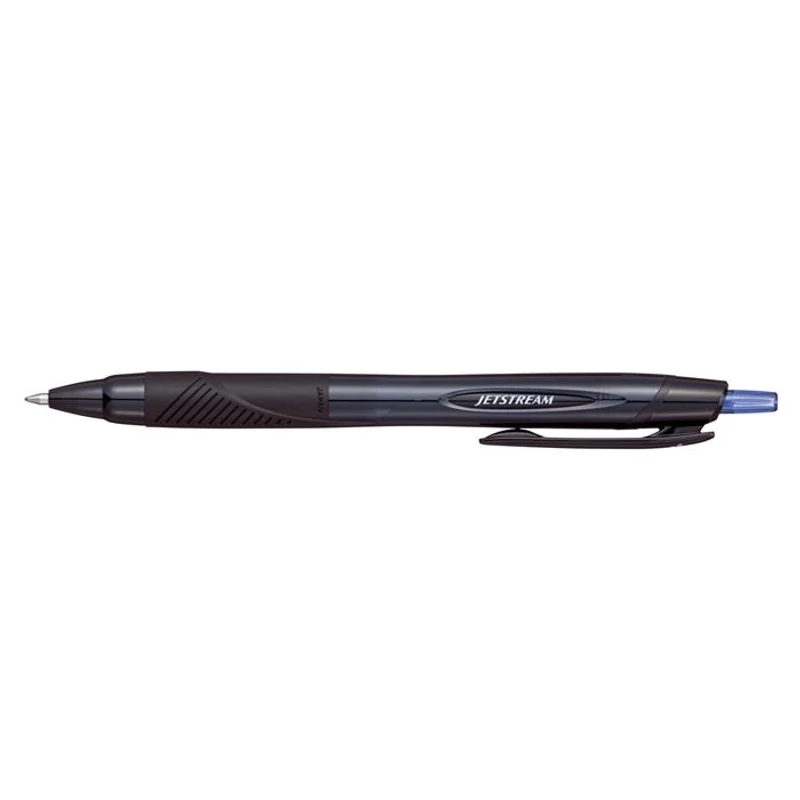 Golyóstoll, 0,35 mm, nyomógombos, fekete tolltest, UNI "SXN-157S Jetstream Sport Eco", kék