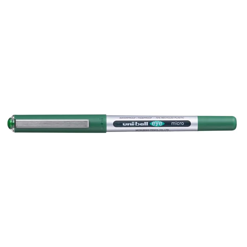 Rollertoll, 0,3 mm, UNI "UB-150E Eye Micro Eco", zöld