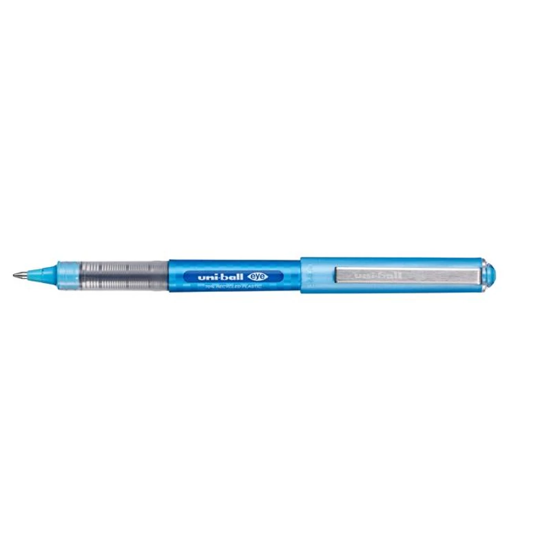 Rollertoll, 0,5 mm, UNI "UB-157DE Eye Eco", világoskék,Rollertoll, 0,5 mm, UNI "UB-157DE Eye Eco", világoskék