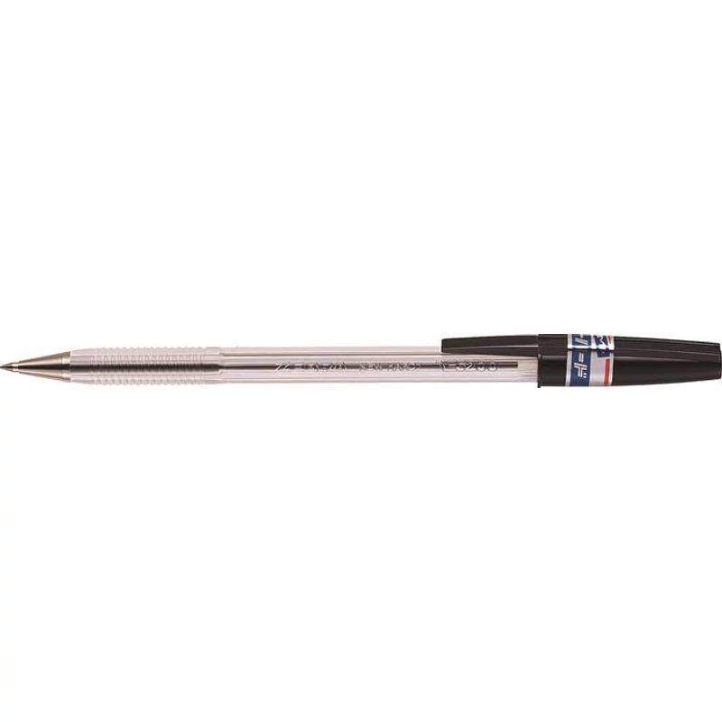 Golyóstoll, 0,24 mm, kupakos, ZEBRA "N-5200" fekete