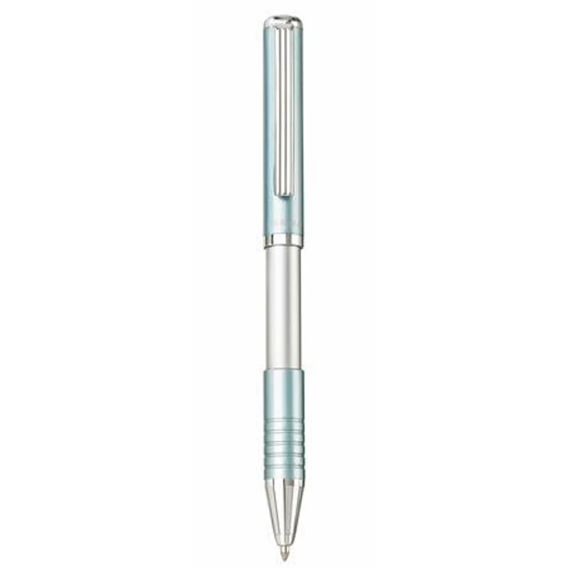 Golyóstoll, 0,24 mm, teleszkópos, metál világoskék tolltest, ZEBRA "SL-F1", kék,Golyóstoll, 0,24 mm, teleszkópos, metál világoskék tolltest, ZEBRA "SL-F1", kék