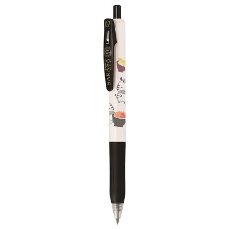Zseléstoll készlet, 0,33 mm, nyomógombos, ZEBRA "Sarasa Clip Kawai Animal"
