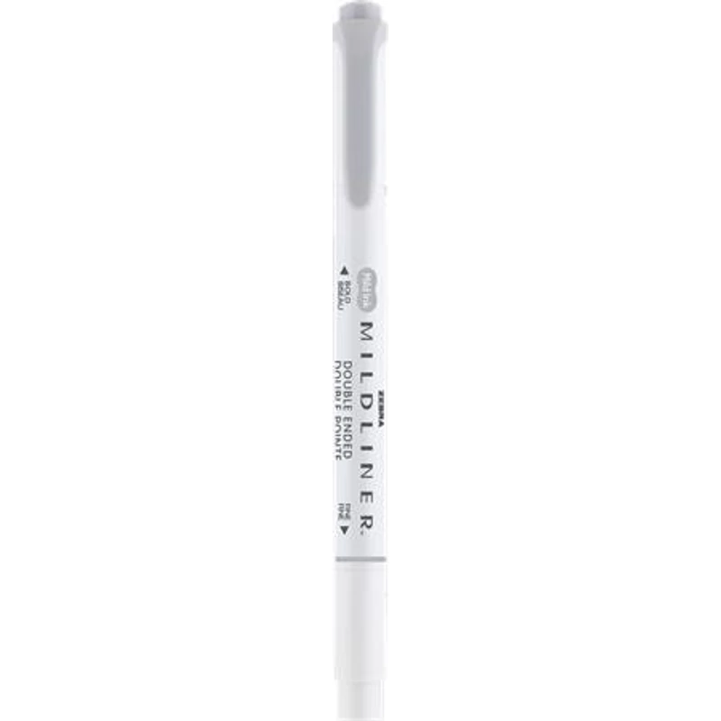 Szövegkiemelő, 1,0 / 3,5 mm, kétvégű ZEBRA "Mildliner Cool & Refined" szürke