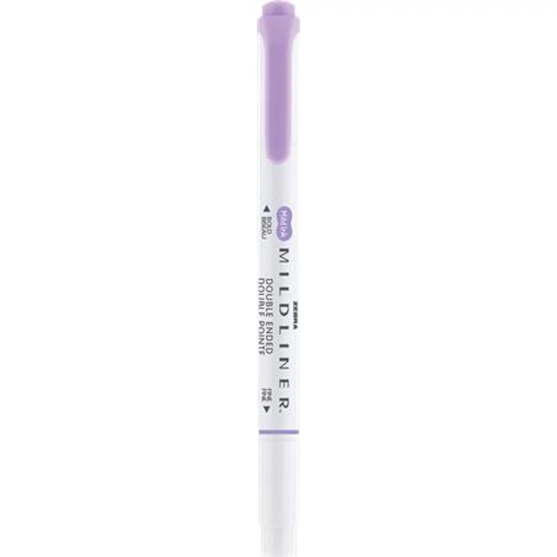 Szövegkiemelő, 1,0 / 3,5 mm, kétvégű ZEBRA "Mildliner Cool & Refined" lila