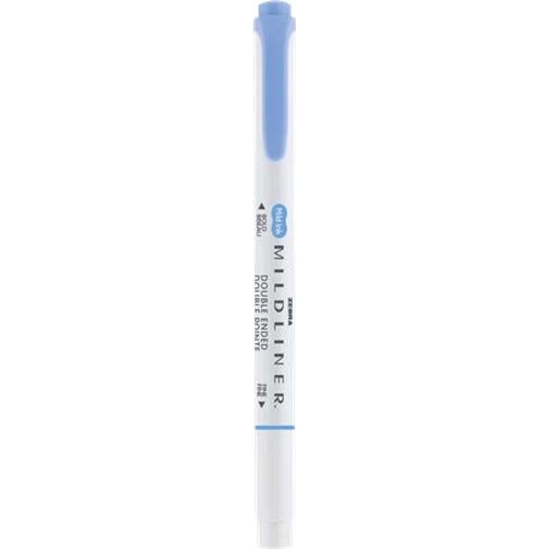 Szövegkiemelő, 1,0 / 3,5 mm, kétvégű ZEBRA "Mildliner Cool & Refined" kék