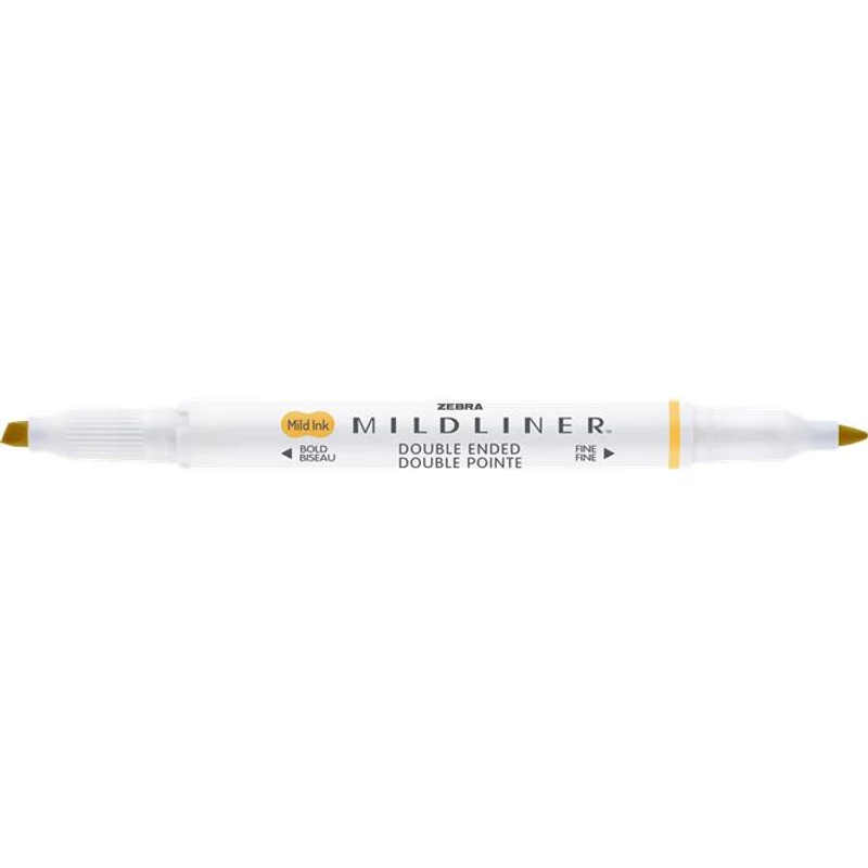 Szövegkiemelő, 1,0 / 3,5 mm, kétvégű, ZEBRA "Mildliner Warm", arany,Szövegkiemelő, 1,0 / 3,5 mm, kétvégű, ZEBRA "Mildliner Warm", arany