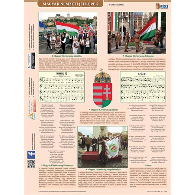 Tanulói munkalap, A4, STIEFEL "Magyar nemzeti jelképek és ereklyék"
