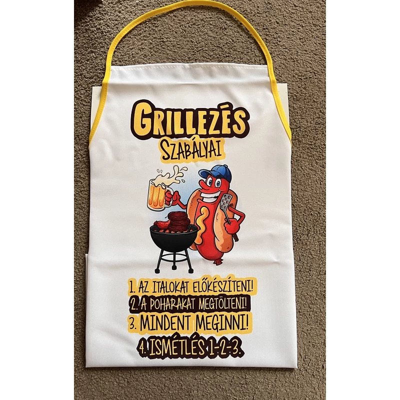 Kötény - Grillezés szabályai