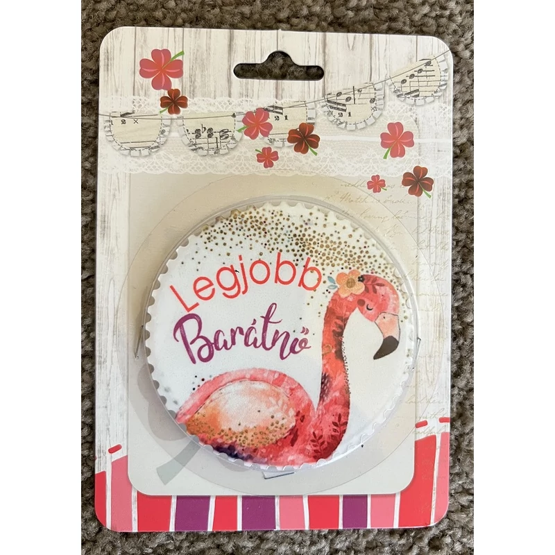 Hűtőmágnes - Legjobb Barátnő Flamingó
