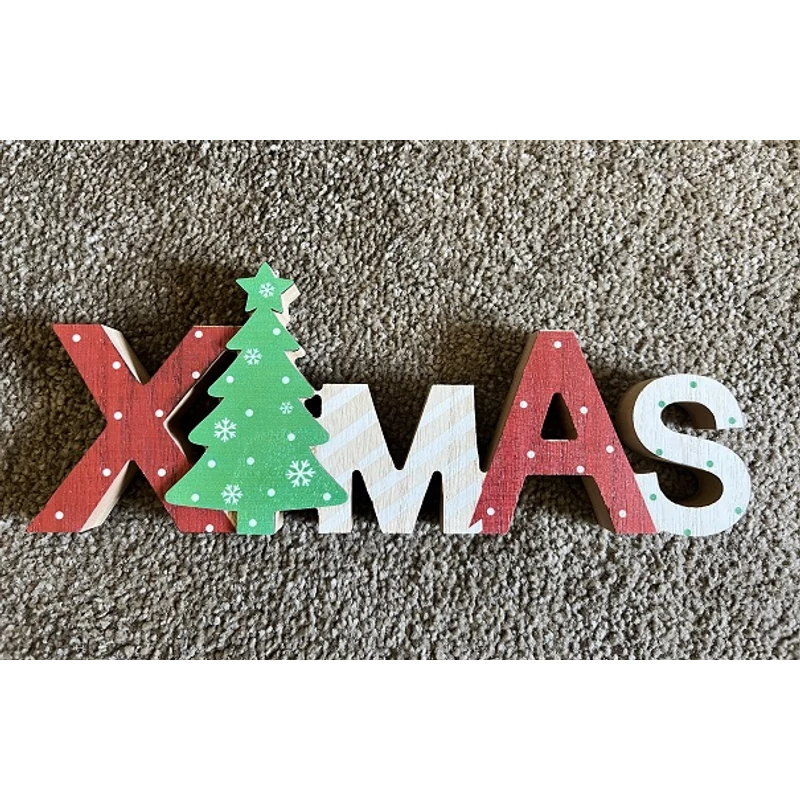 Xmas felirat karácsonyfával - Ajándék ötlet karácsonyra