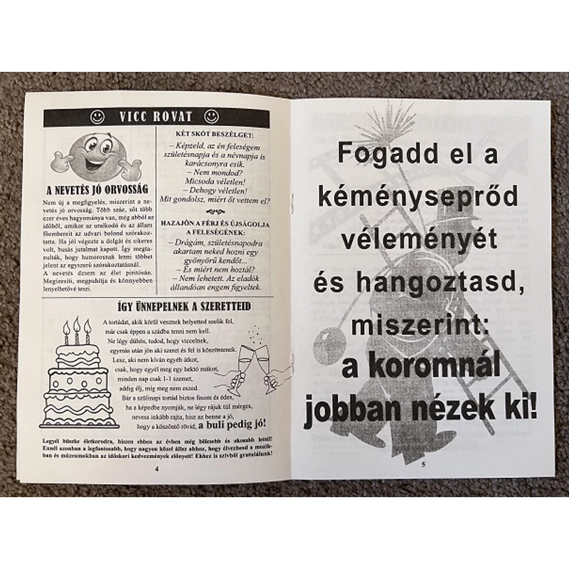 Újság - Szülinapi lap számozható színes