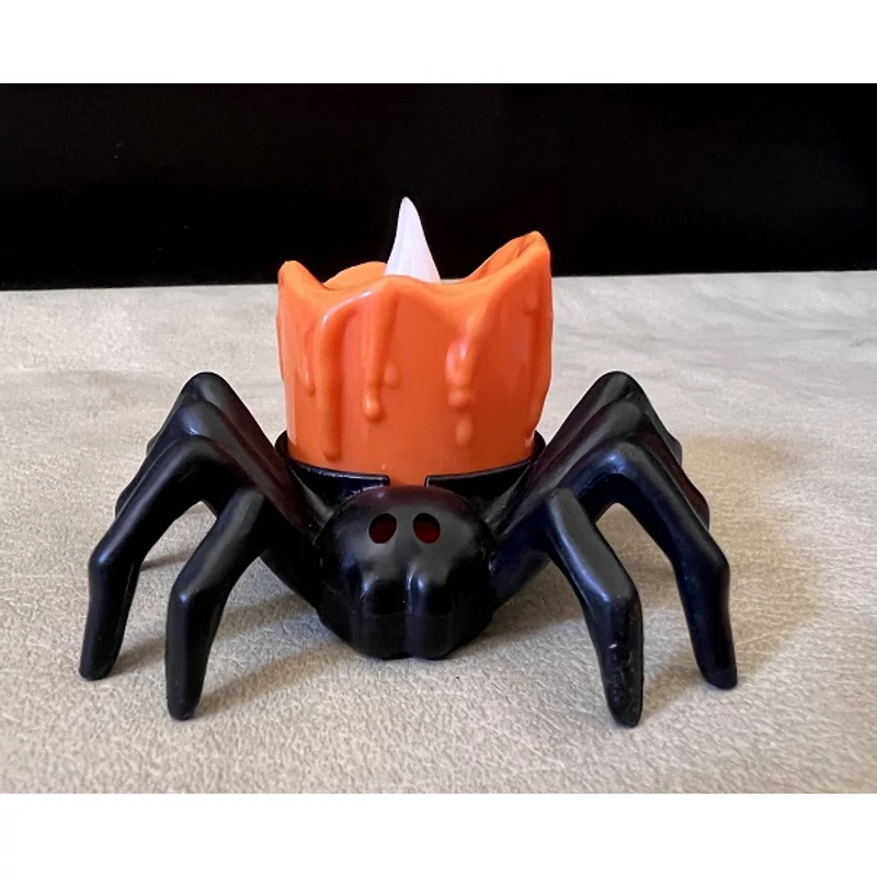 Halloween Pókmécses ledes - Dekoráció,Halloween Pókmécses ledes - Dekoráció2