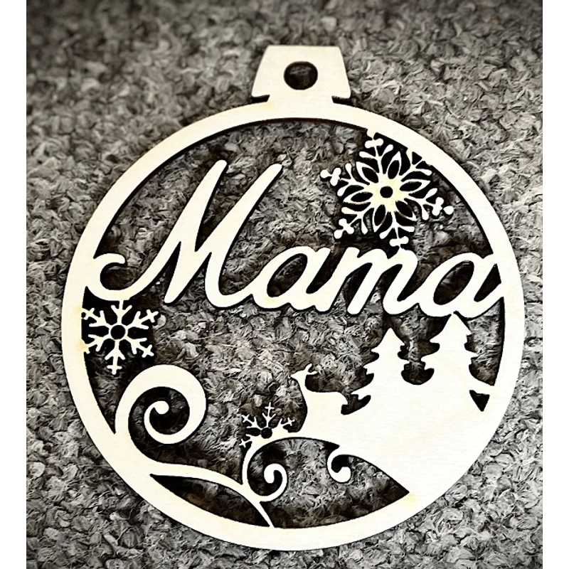 Karácsonyi Díszgömb - Mama