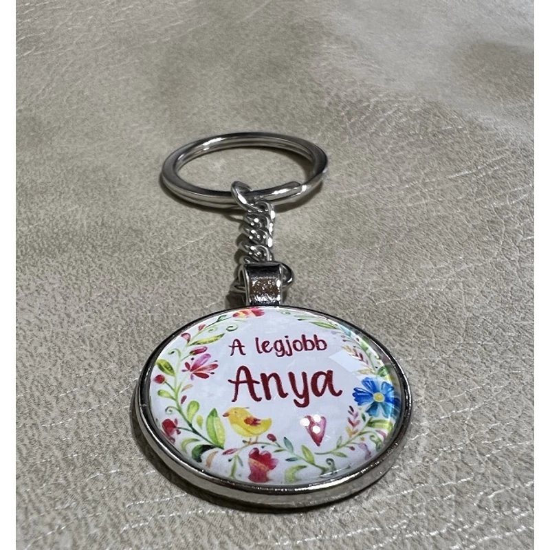 Üveglencsés Kulcstartó - A legjobb Anya 4