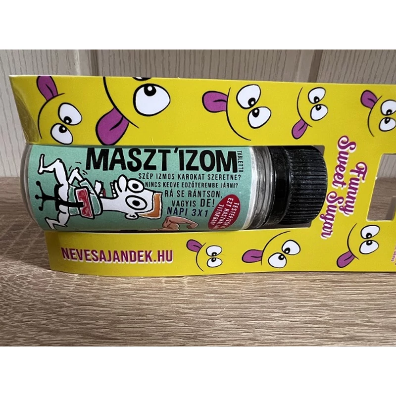 Vicces cukor- Masztizom tabletta