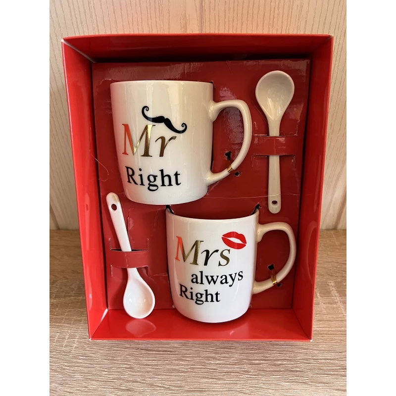 Mr Right- Mrs always Right bögre szett
