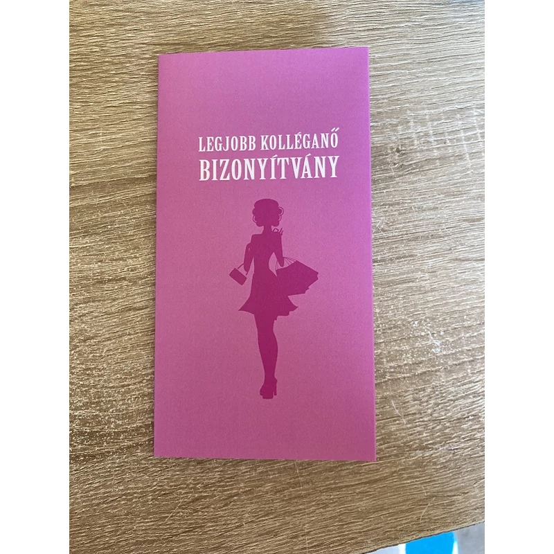 Bizonyítvány - Legjobb Kolléganő 2