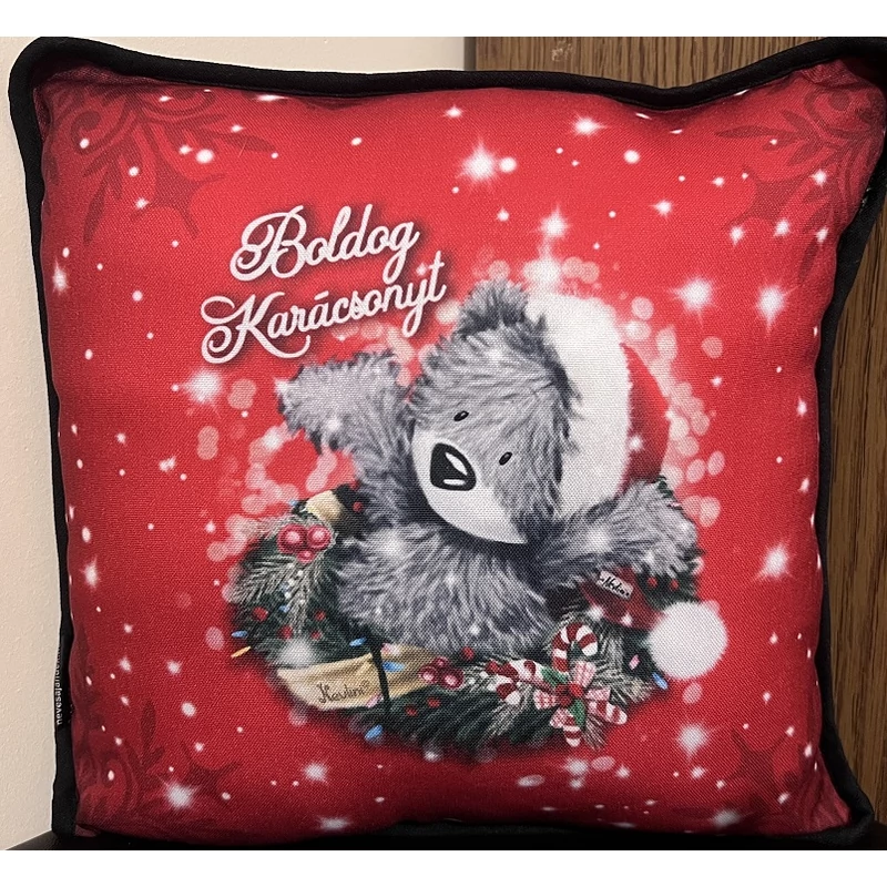 Párna kocka - Macis Boldog Karácsonyt