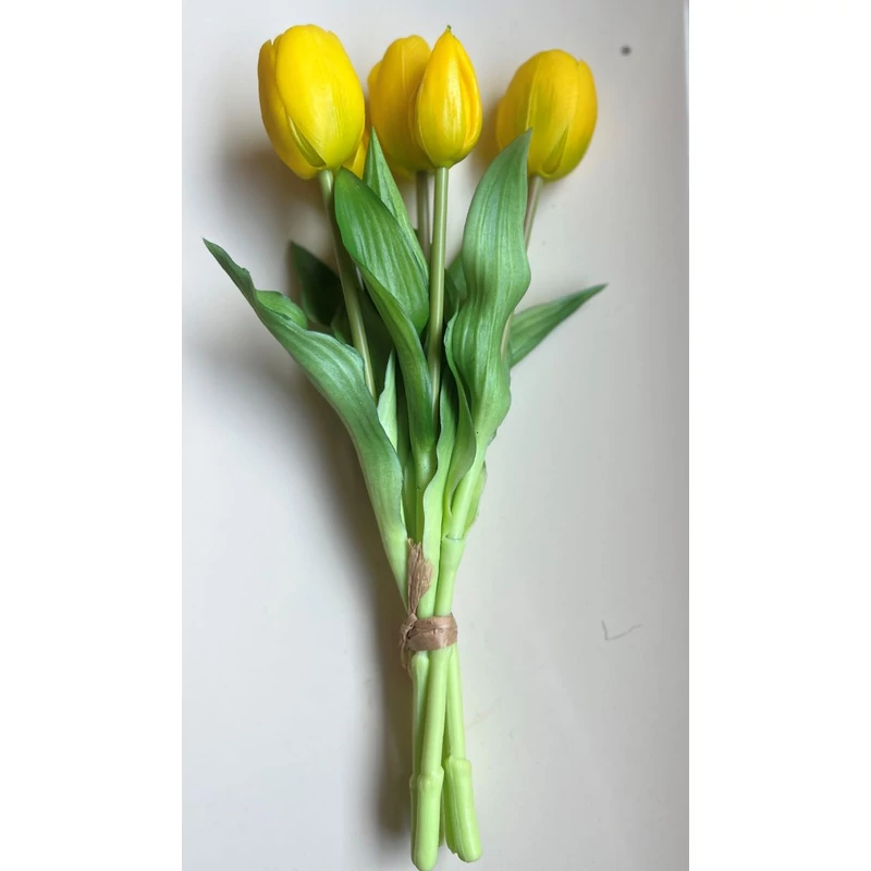Sárga színű - csokros gumi tulipán