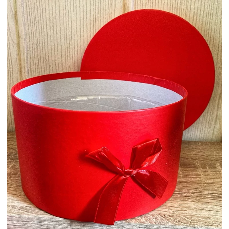 Díszdoboz masnival - kerek 20 cm