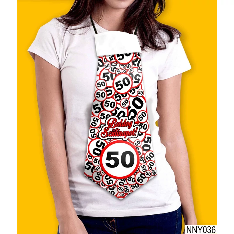 Óriás nyakkendő - Vicces 50. szülinapi ajándék